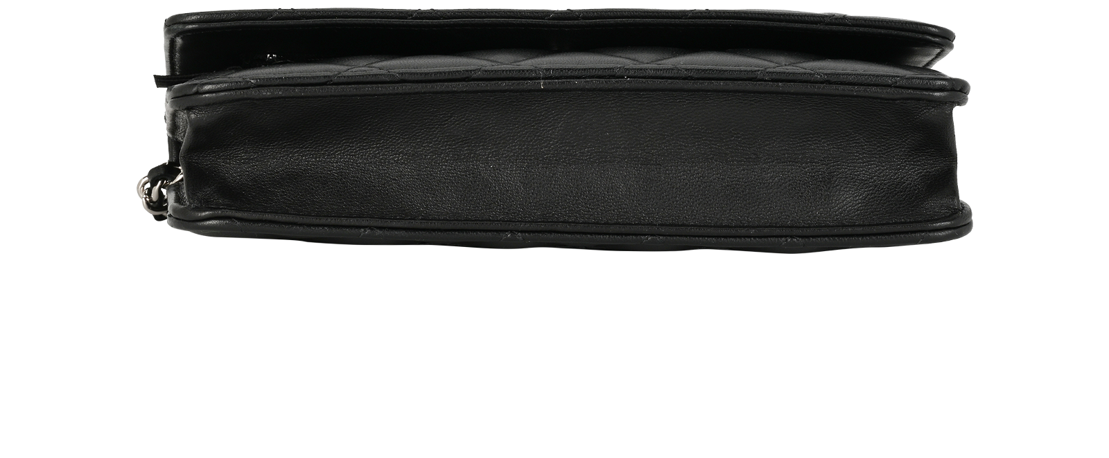 Classic Wallet On Chain, &pound;2,100, Handbags, Black, Lambskin Leather, Top view